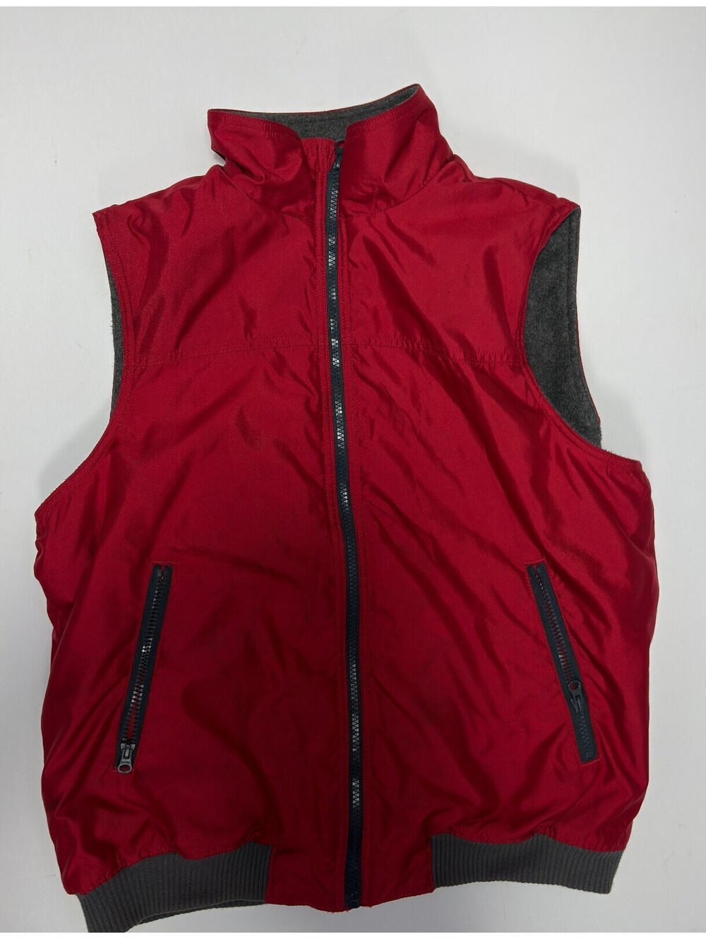 Chaps red zip vest